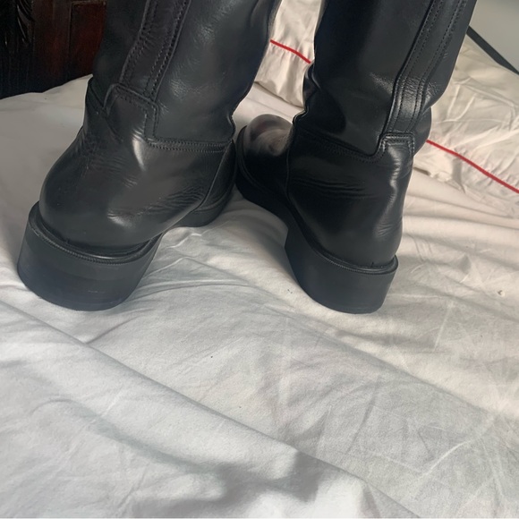 Mango Leather tall boots 10 riding 42 Eur - Picture 16 of 16